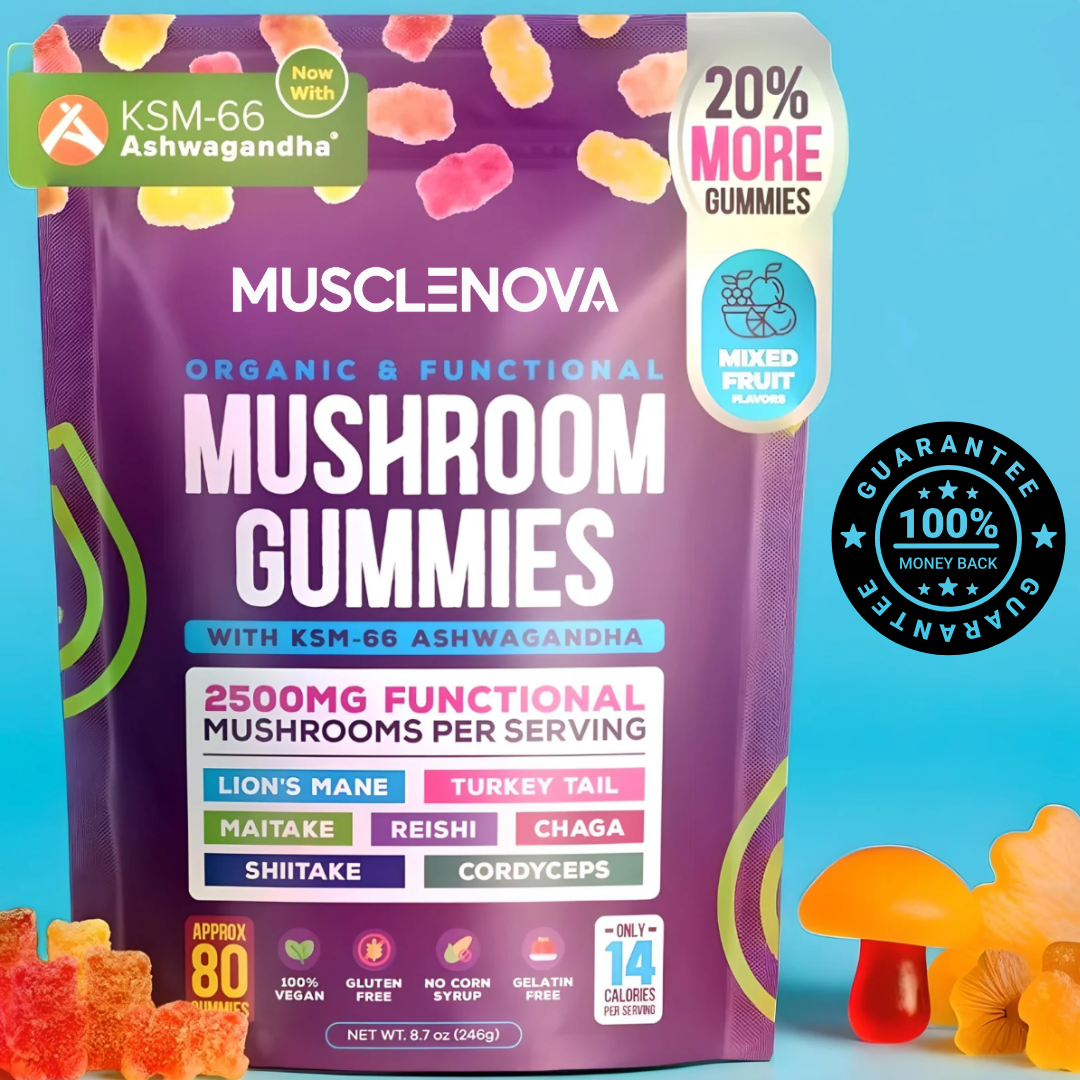 Muscle Nova™ Super Mushroom Blend Gummies